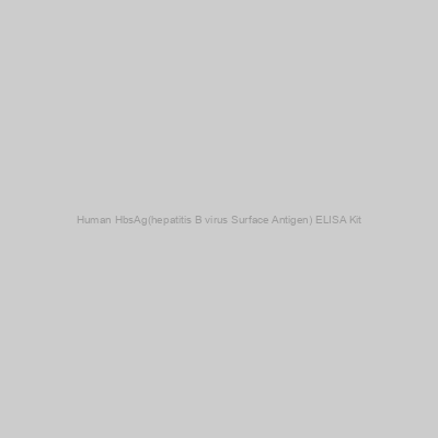 FN Test - Human HbsAg(hepatitis B virus Surface Antigen) ELISA Kit